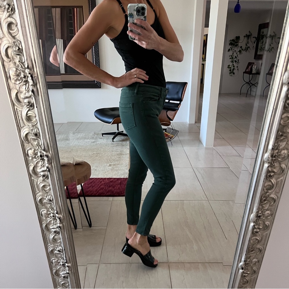 REISS Forest Green Skinny Leg Jeans Size 28
